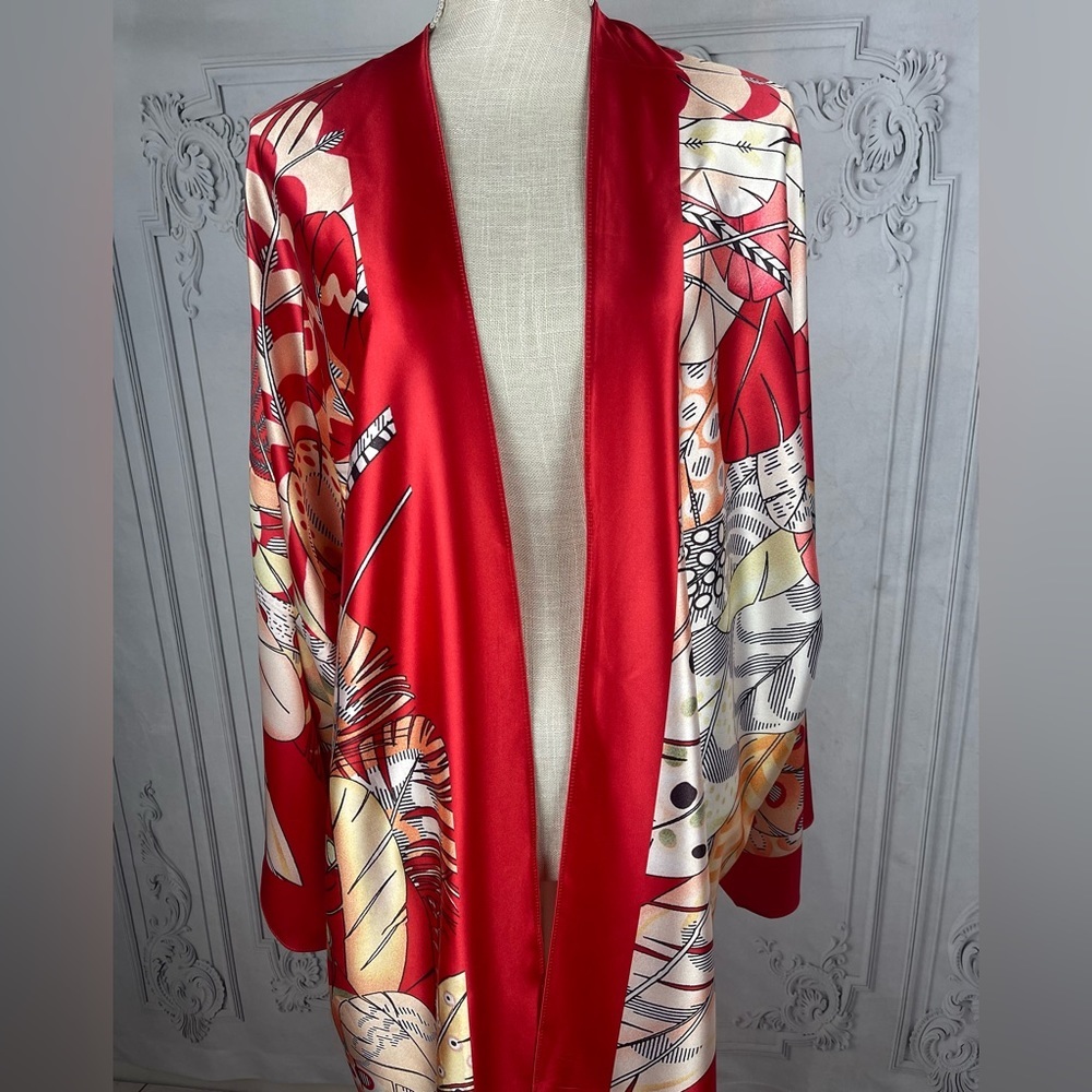 Kimono Casual Cárdigan Duster Bikini Swimsuit Coverup - Picture 6 of 14